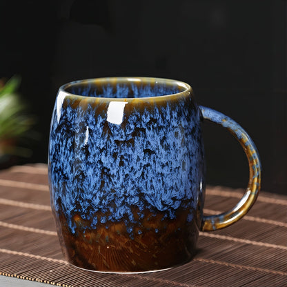 Tasse à Café Rétro en Céramique – Motif Marbré Coloré, replacement mug