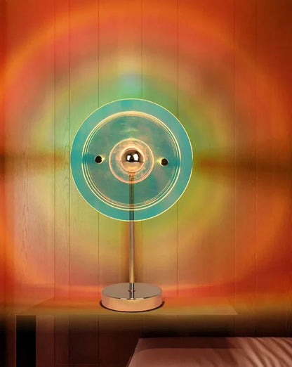 Lampe de Table Ambiance Acrylique Bauhaus – Élégance Moderne et Effet Couché de Soleil