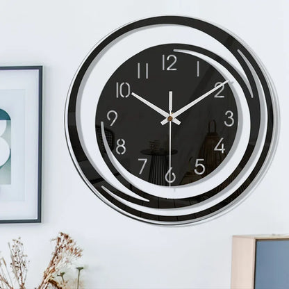 WarmTime – Horloge Murale Design Scandinave en Acrylique Silencieuse et Moderne