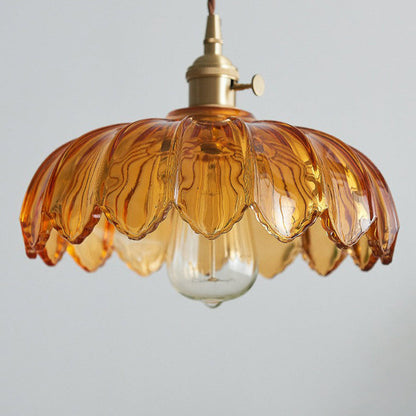 Suspension Vintage Émaillée à Motif Floral | Charme Rétro et Élégance