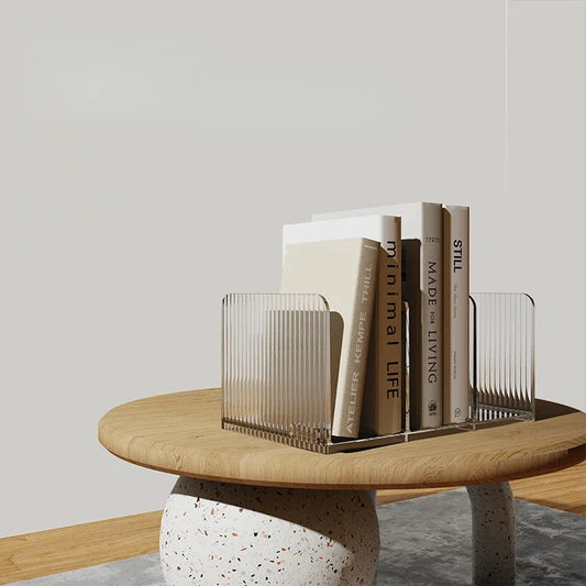 Range-Livres Transparent Design – Support de Rangement PET