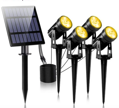 Ensemble de 5 Spots Solaires LED – Éclairage Extérieur Écologique et Design pour Jardin et Allée
