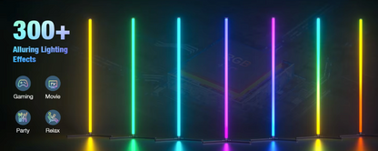 Lampadaire LED RGB Connecté, 16M Couleurs, App & Télécommande