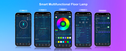 Lampadaire LED RGB Connecté, 16M Couleurs, App & Télécommande