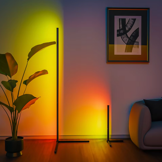 Lampadaire LED RGB Connecté, 16M Couleurs, App & Télécommande
