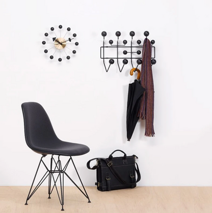 Porte-Manteau Mural Design, Bois et Acier, Multicolore