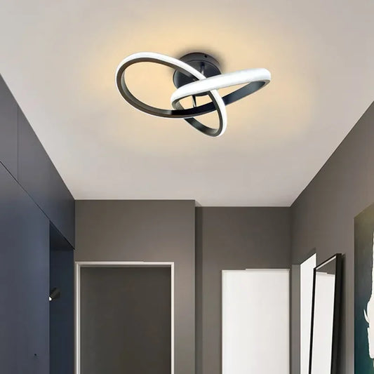 Lampe LED Moderne | Design Créatif à 2 Anneaux et Éclairage Stylé
