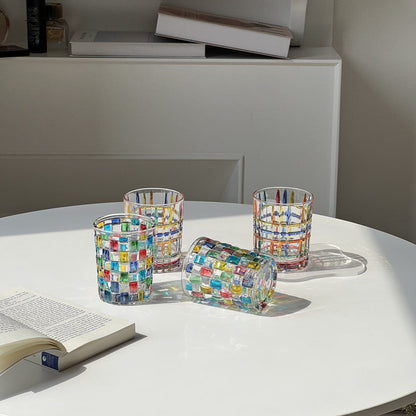 Verre à Whisky Coloré Fait Main en Verre