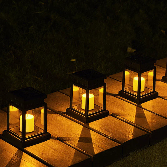 Lanterne Solaire à Effet Bougie – Lumière chaleureuse pour vos soirées extérieures
