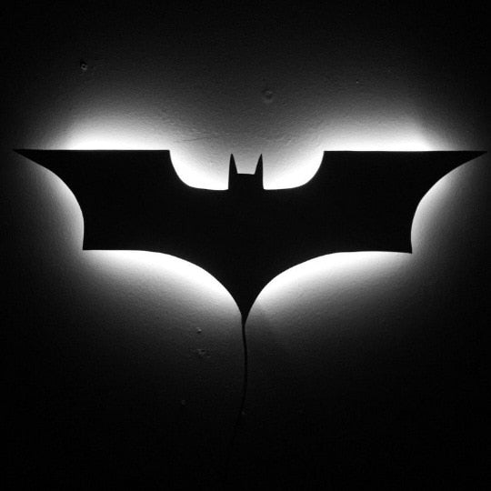 Applique murale LED Batman moderne avec télécommande sans fil