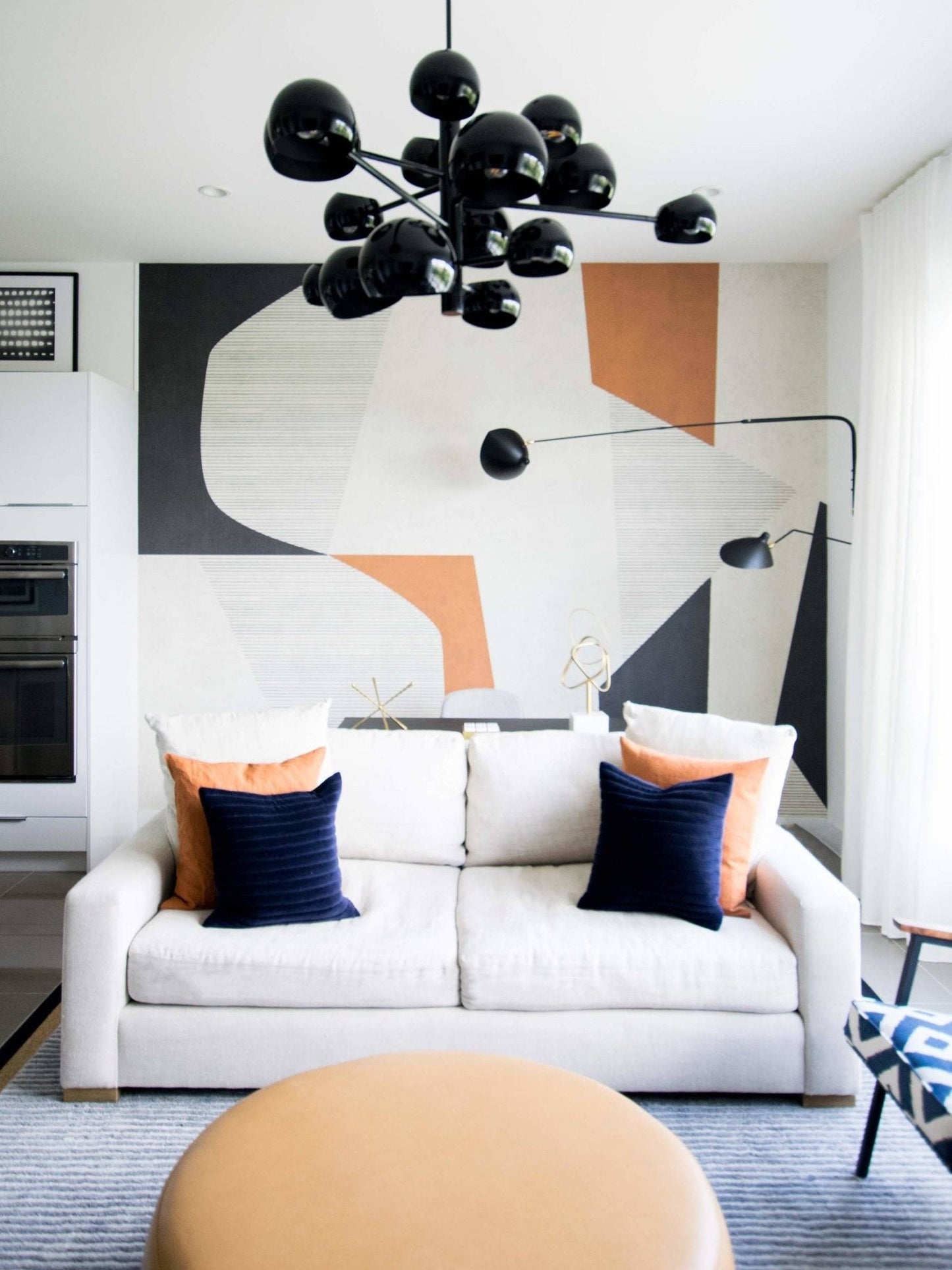 Applique Murale, Bras Orientable, Métal Noir ou Blanc