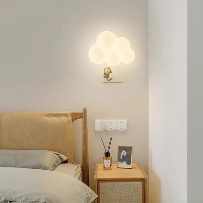Lampe Murale Nuage Cartoon | Applique Mignonne pour Chambre d'Enfant et Chambre de Bébé