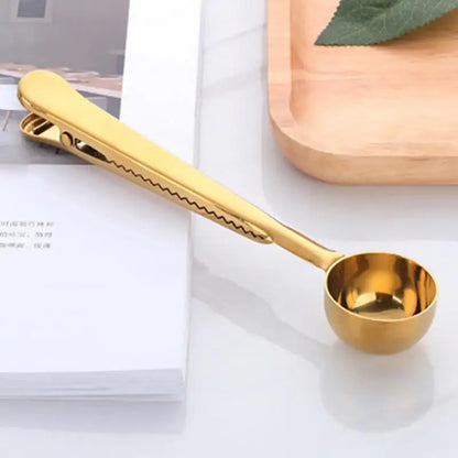 Cuillère Doseuse avec Clip – L'élégance pratique pour les amateurs de café