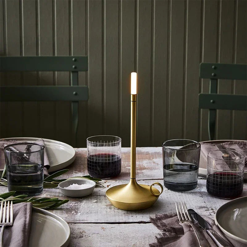 Portable Candle Lantern | Lanterne à Bougie Portable – Éclairage d'Ambiance Sans Fil