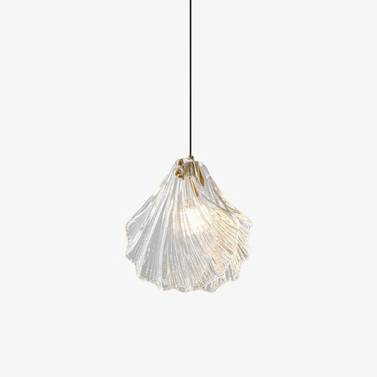 Suspension Coquillage Design Verre LED – Style Marin