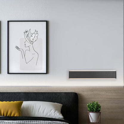 Applique Murale LED 400mm, Finition Café Foncée