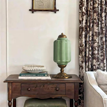 Lampe de Table Vintage Sif Eloise – Verre Opale et Élégance Rétro Française