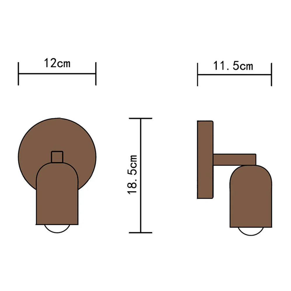 Applique Murale Design Minimaliste en Fer Intérieur