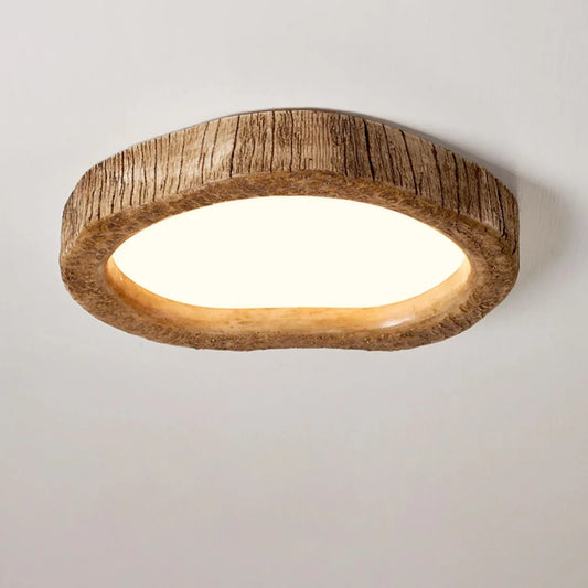 LogLustre | Plafonnier LED en Bois Rustique Enchanteur