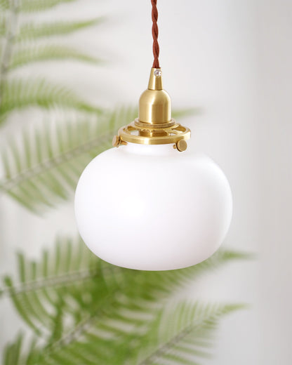 Lampe Suspendue Rétro en Verre Soufflé à la Main – Élégance Vintage pour Tous les Intérieurs