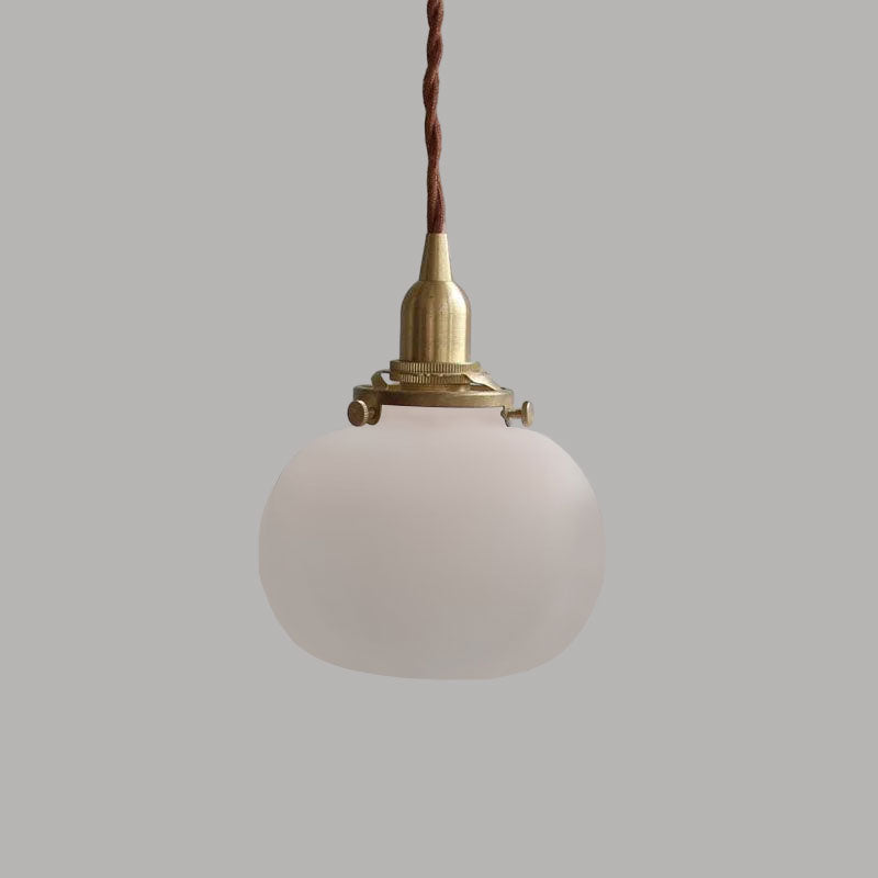 Lampe Suspendue Rétro en Verre Soufflé à la Main – Élégance Vintage pour Tous les Intérieurs