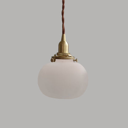 Lampe Suspendue Rétro en Verre Soufflé à la Main – Élégance Vintage pour Tous les Intérieurs