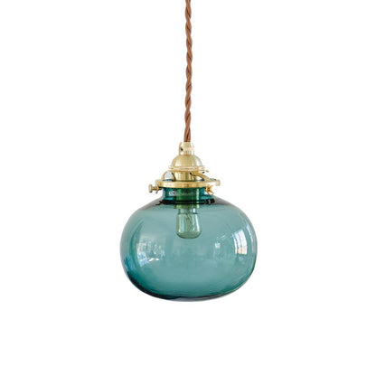 Lampe Suspendue Rétro en Verre Soufflé à la Main – Élégance Vintage pour Tous les Intérieurs