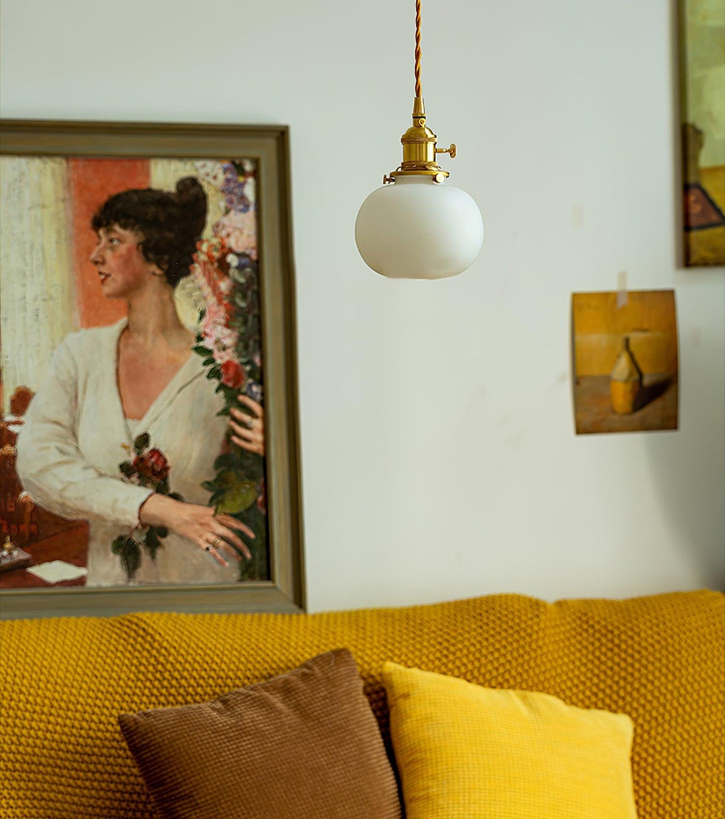 Lampe Suspendue Rétro en Verre Soufflé à la Main – Élégance Vintage pour Tous les Intérieurs