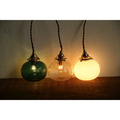 Lampe Suspendue Rétro en Verre Soufflé à la Main – Élégance Vintage pour Tous les Intérieurs