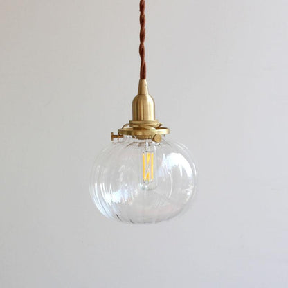 Lampe Suspendue Rétro en Verre Soufflé à la Main – Élégance Vintage pour Tous les Intérieurs
