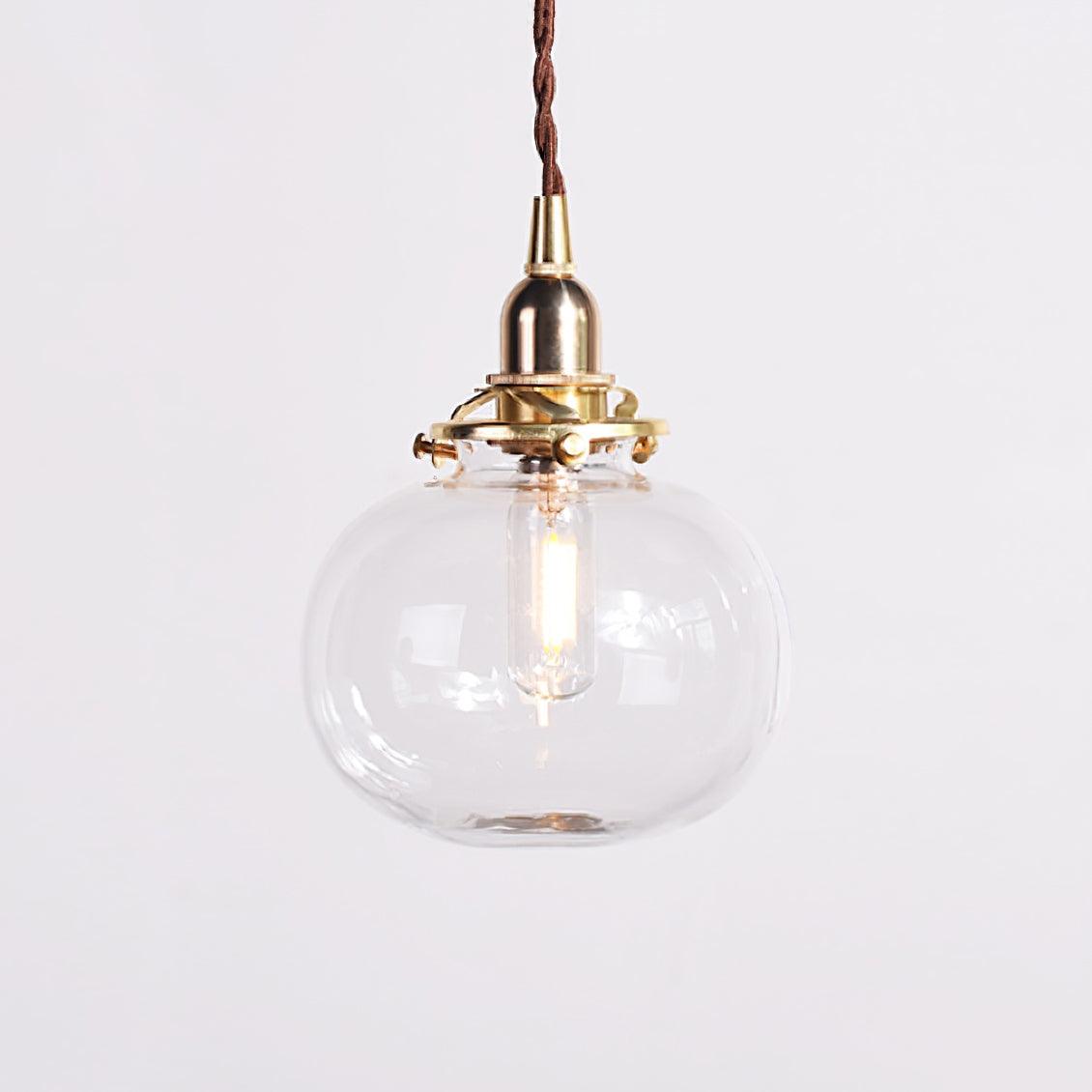 Lampe Suspendue Rétro en Verre Soufflé à la Main – Élégance Vintage pour Tous les Intérieurs
