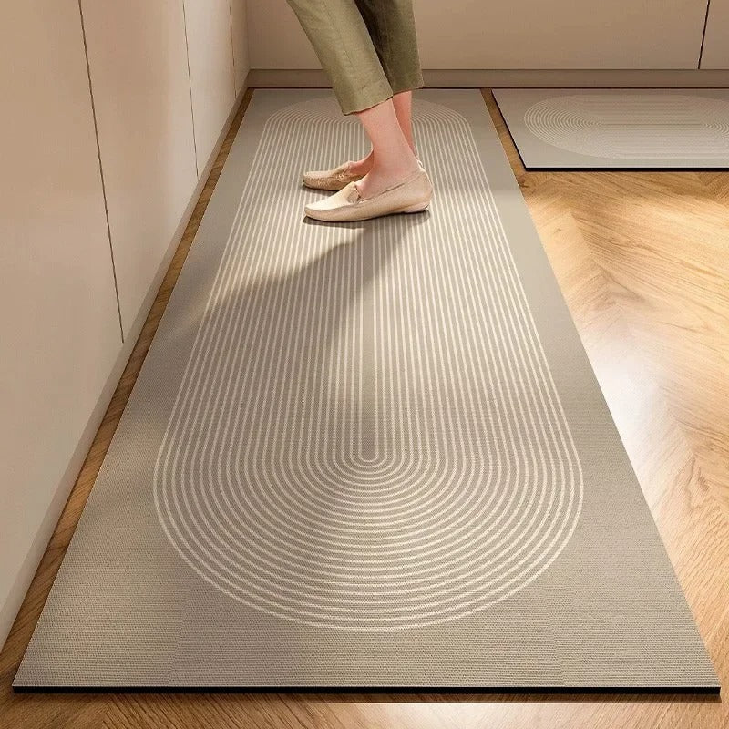 Tapis de Cuisine Nordique, Absorbant & Antidérapant