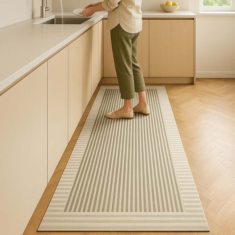 Tapis de Cuisine Nordique, Absorbant & Antidérapant
