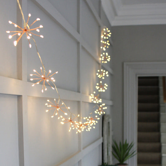 Guirlande Lumineuse LED Étoiles Cuivre Starburst