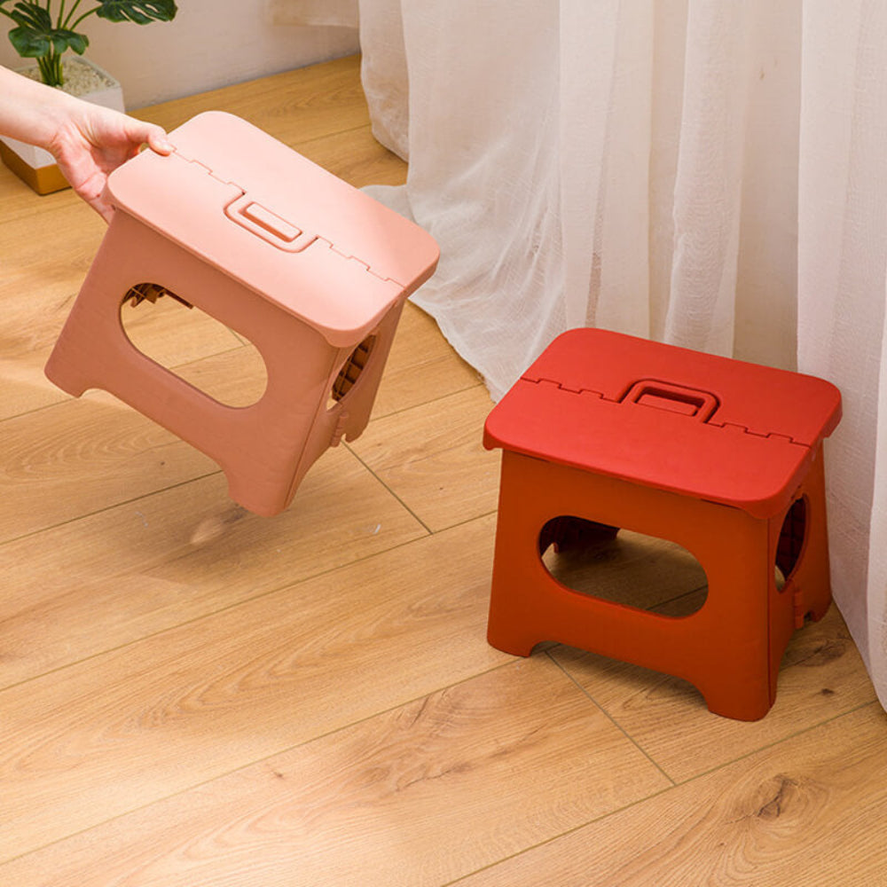 Tabouret Pliant Portable avec Poignée Plastique