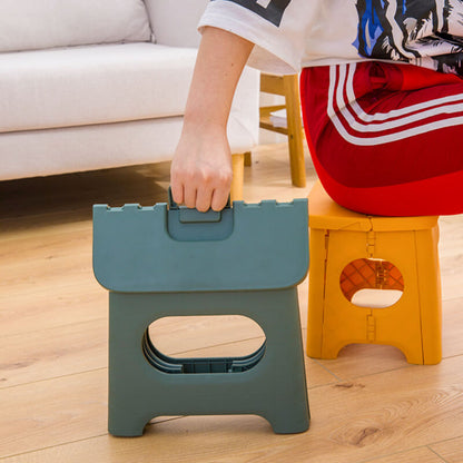Tabouret Pliant Portable avec Poignée Plastique