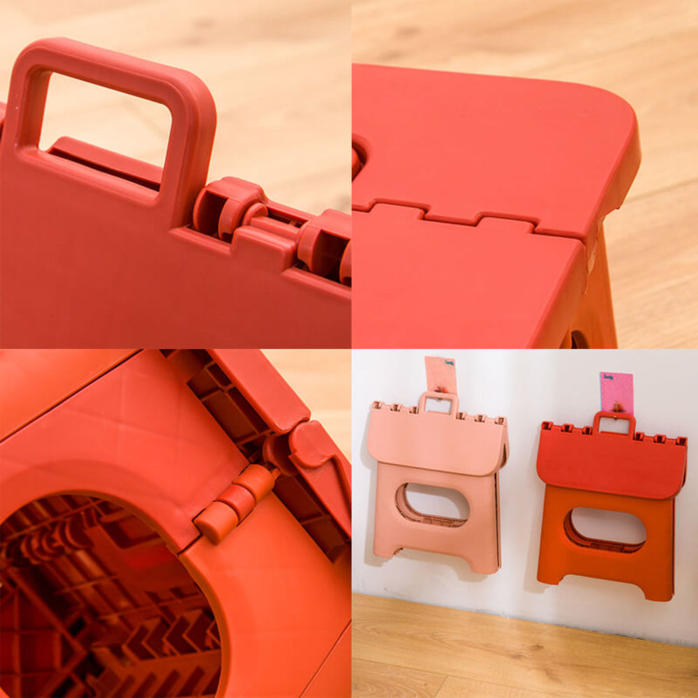 Tabouret Pliant Portable avec Poignée Plastique