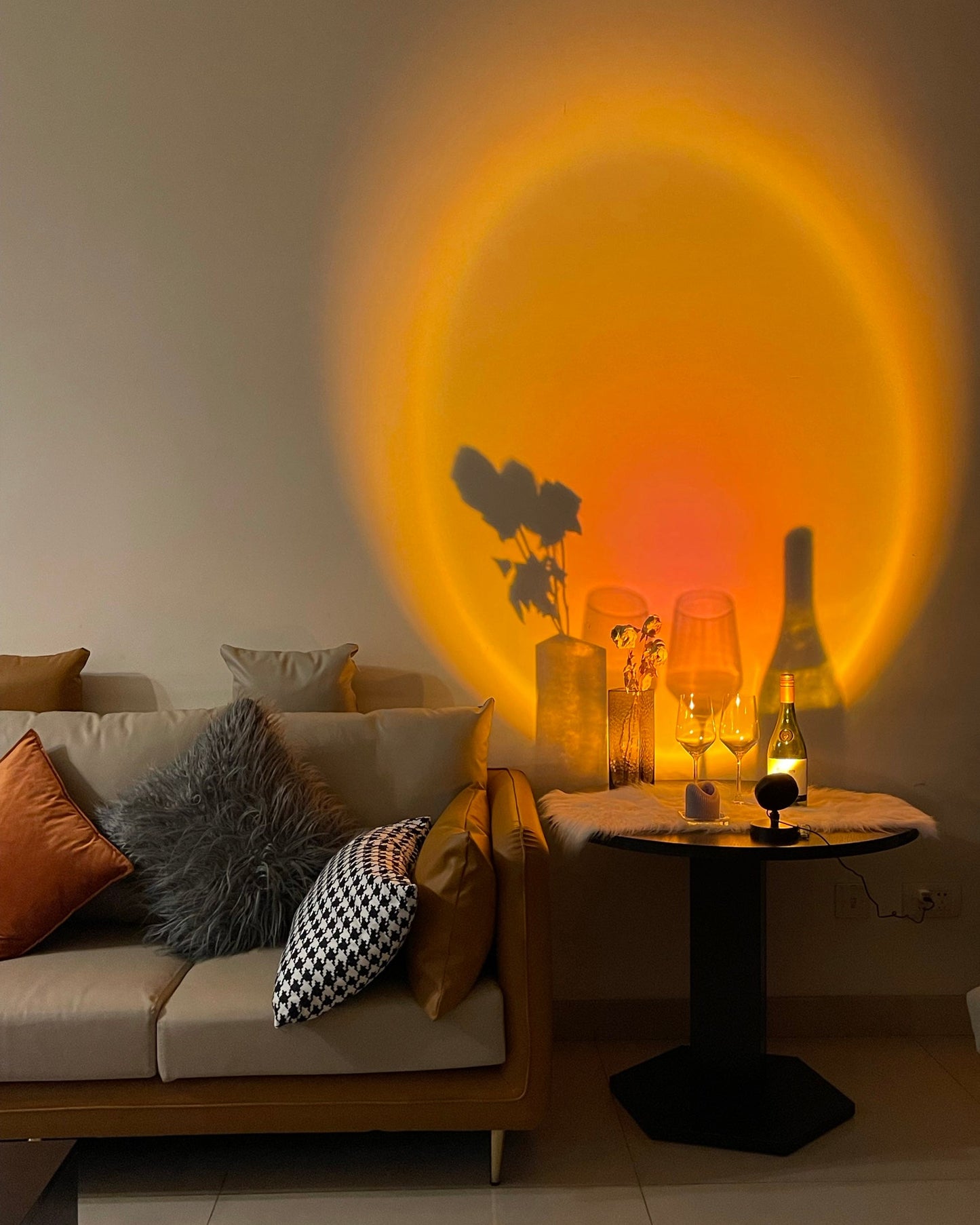 Lampe Projecteur LED Ambiance Coucher de Soleil
