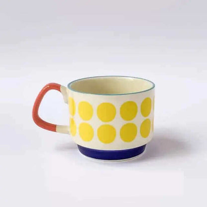 Tasses à Café en Céramique Rétro – Élégance Vintage avec 8 Motifs Uniques
