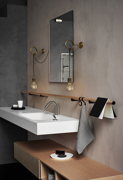 Applique Murale Laiton avec Cordon & Prise Circus Loop