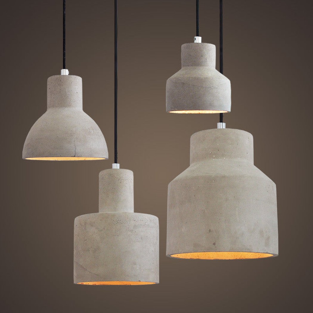 Suspension Béton Design Style Industriel Nordique