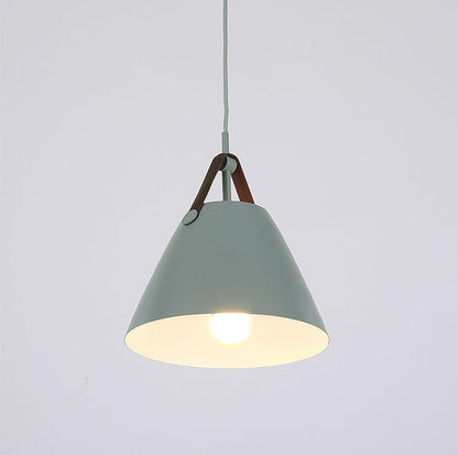 Suspension Minimaliste Métal & Cuir – Design Scandinave