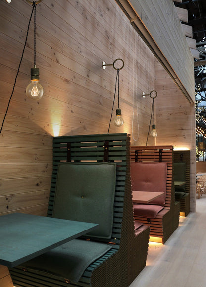 Applique Murale Laiton avec Cordon & Prise Circus Loop