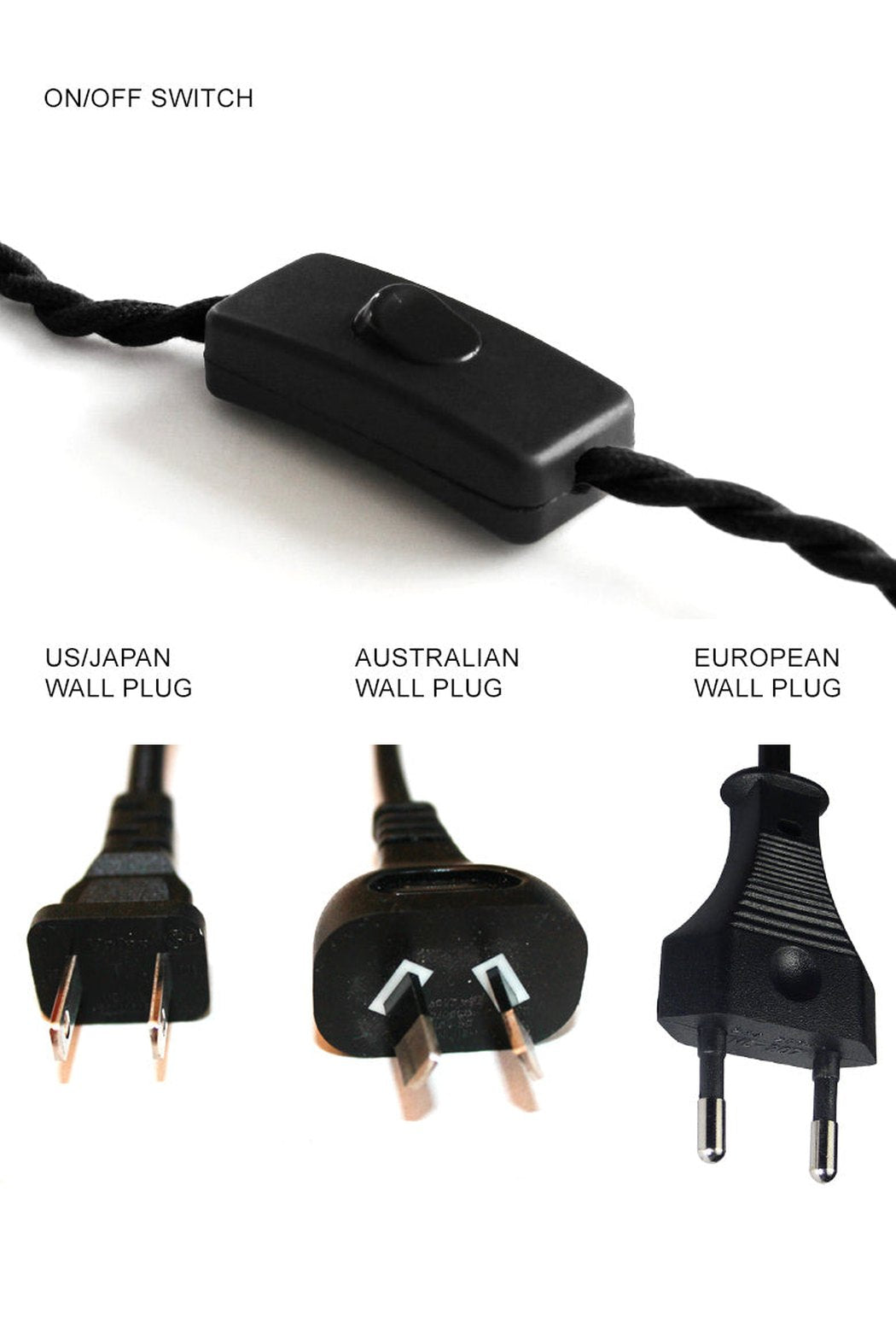 Applique Murale Laiton avec Cordon & Prise Circus Loop