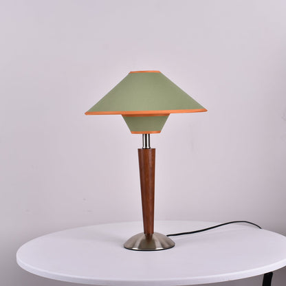 Lampe de Table Talonwood en Bois et Tissu
