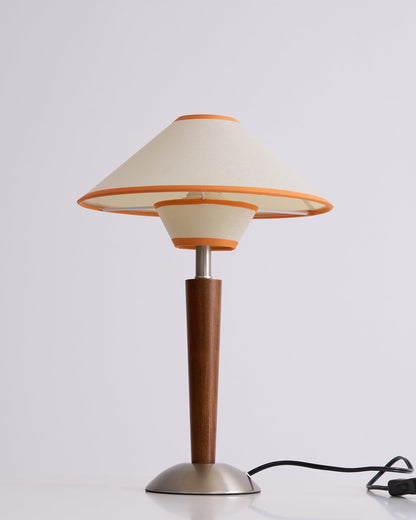 Lampe de Table Talonwood en Bois et Tissu