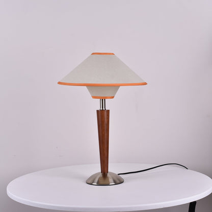 Lampe de Table Talonwood en Bois et Tissu