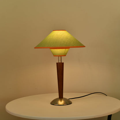 Lampe de Table Talonwood en Bois et Tissu