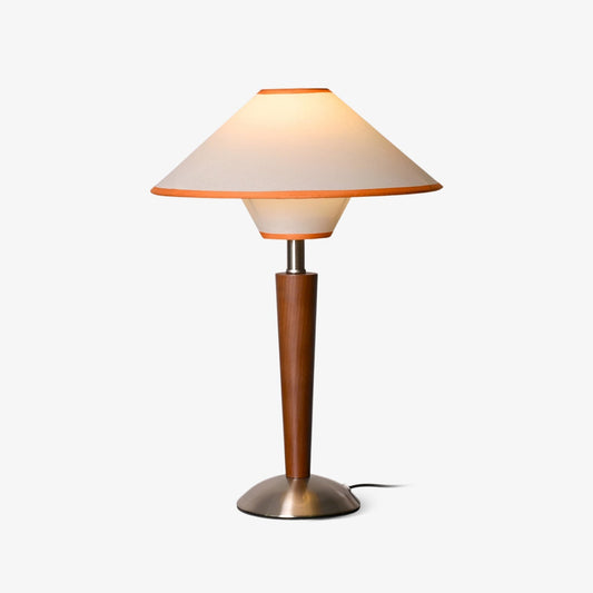 Lampe de Table Talonwood en Bois et Tissu