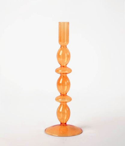 Bougeoirs en Verre Trampoline – Design Géométrique Coloré